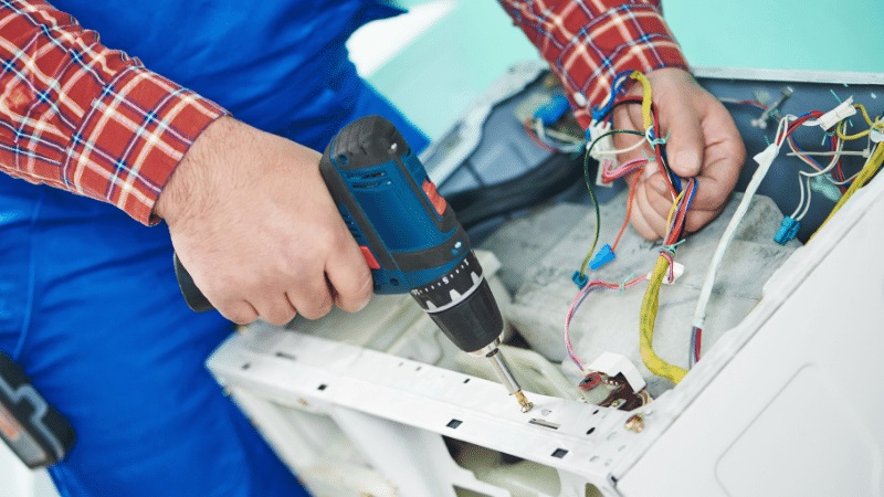 Altındağ Çetintaş Çetintaş çamaşır makinesi kart tamiri – Su almama arızası orijinal parça ile giderildi. - Teknik servis örneği